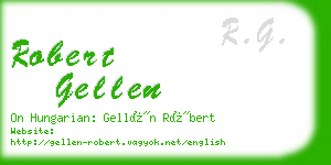 robert gellen business card